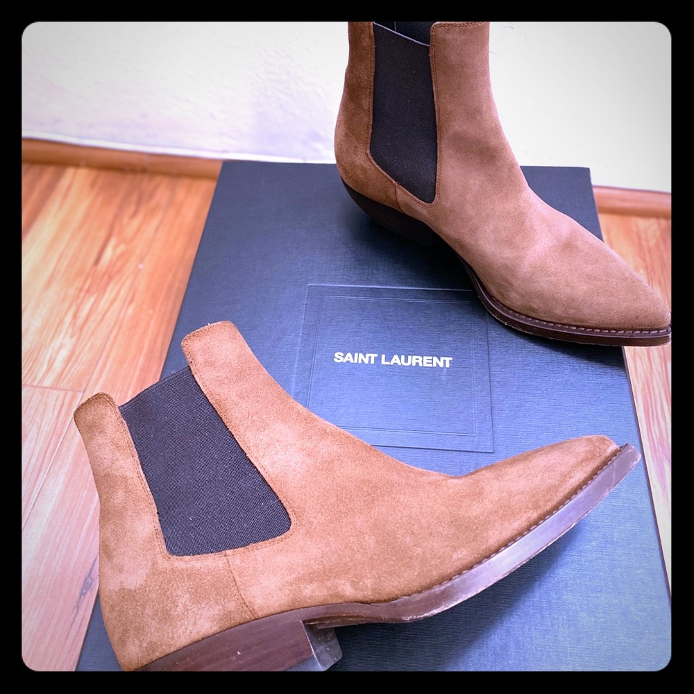 YSL - Saint Laurent- Lukas suede boots